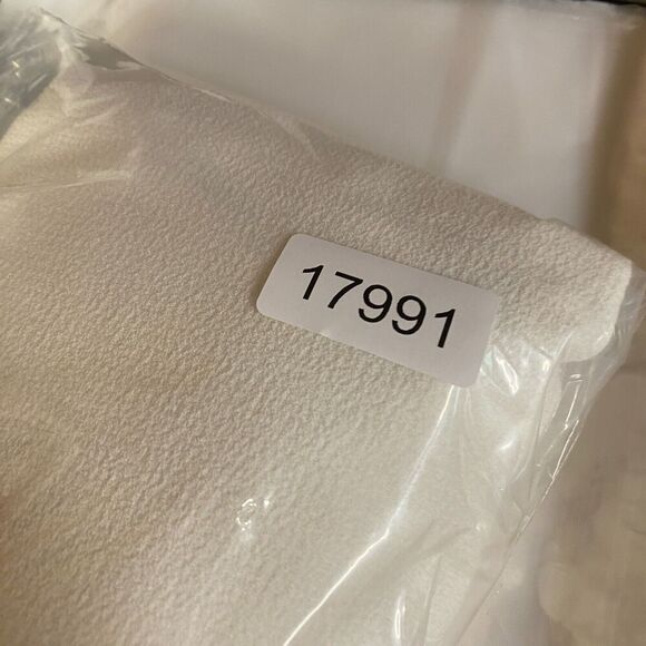 Badgley Mischka Dress Women 4 White Sheath Midi Zipper Lined Short Sleeve - Picture 9 of 9